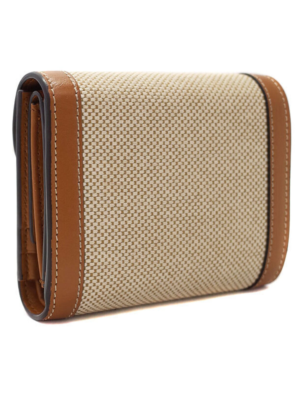 Celine Flap fold Short Wallet Tri Triomphe Black